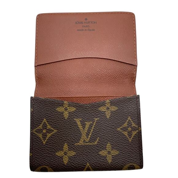 VTG Louis Vuitton Monogram Envelope Carte De Vistie Card Holder Wallet W/Box - Picture 6 of 15